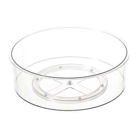 Suporturi si recipiente condimente - Suport Rotativ pentru Condimente, Flippy, Multifunctional, Rotund, 360 de Grade, pentru Bucatarie, Plastic, 30.5x30.5x10 cm, Transparent