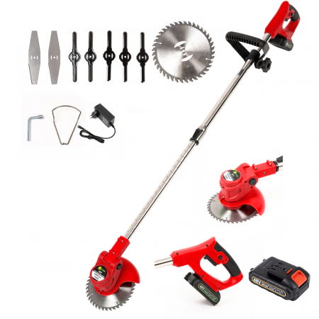 Trimmere electrice - Trimmer (motocoasa electrica ) LIDER , 1 baterie 48V , rosu