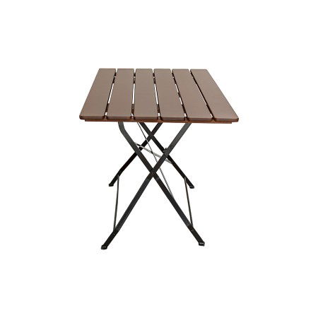 Mobilier gradina lemn - Masa BISTRO CLASIC din lemn masiv de salcam pentru gradina sau terasa 700x1200 mm culoare maro deschis