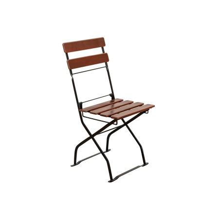 Mobilier gradina lemn - Scaun BISTRO CLASIC cu lamele drepte din lemn de salcam 40x33 cm pentru gradina sau terasa culoare  maro