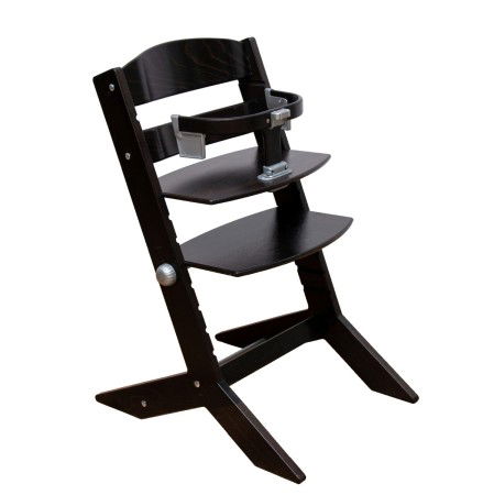 Mobilier pentru copii - Scaun inalt JOY KID din lemn masiv de fag pentru copii 45x62 cm culoare colonial