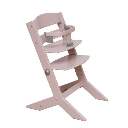 Mobilier pentru copii - Scaun inalt JOY KID din lemn masiv de fag pentru copii 45x62 cm culoare roz