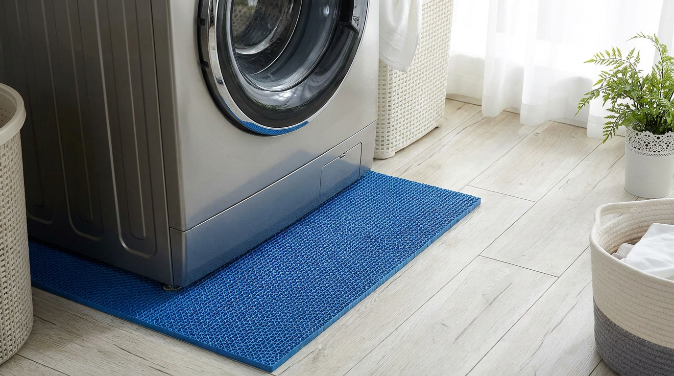 Covor antivibrații sub mașina de spălat
