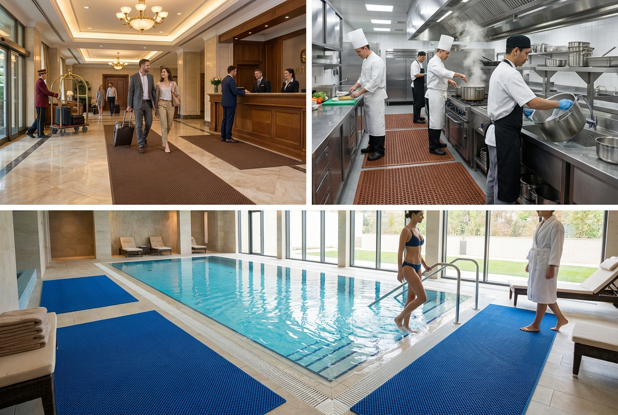 Covoare antialunecare profesionale pentru HORECA și hoteluri (ghid complet)