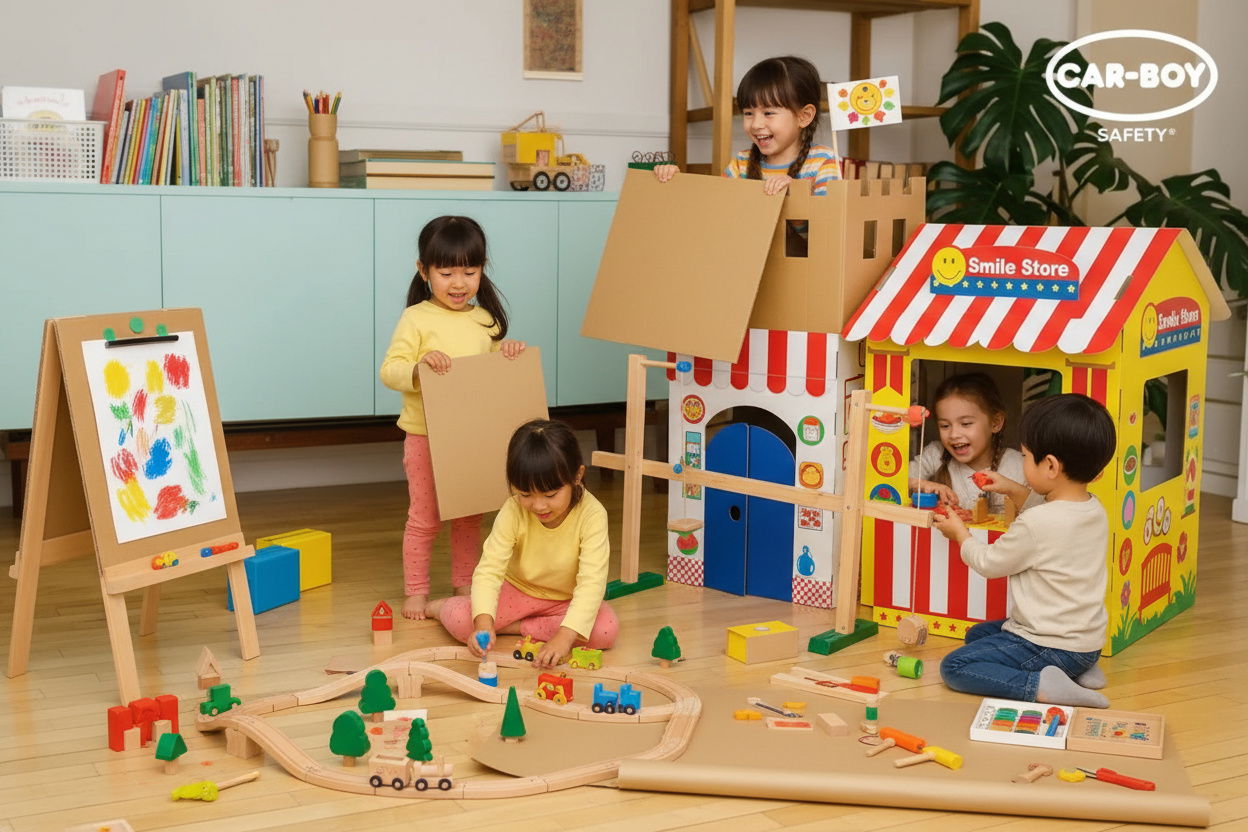 Beneficiile jucăriilor educative din lemn și carton pentru dezvoltarea copilului