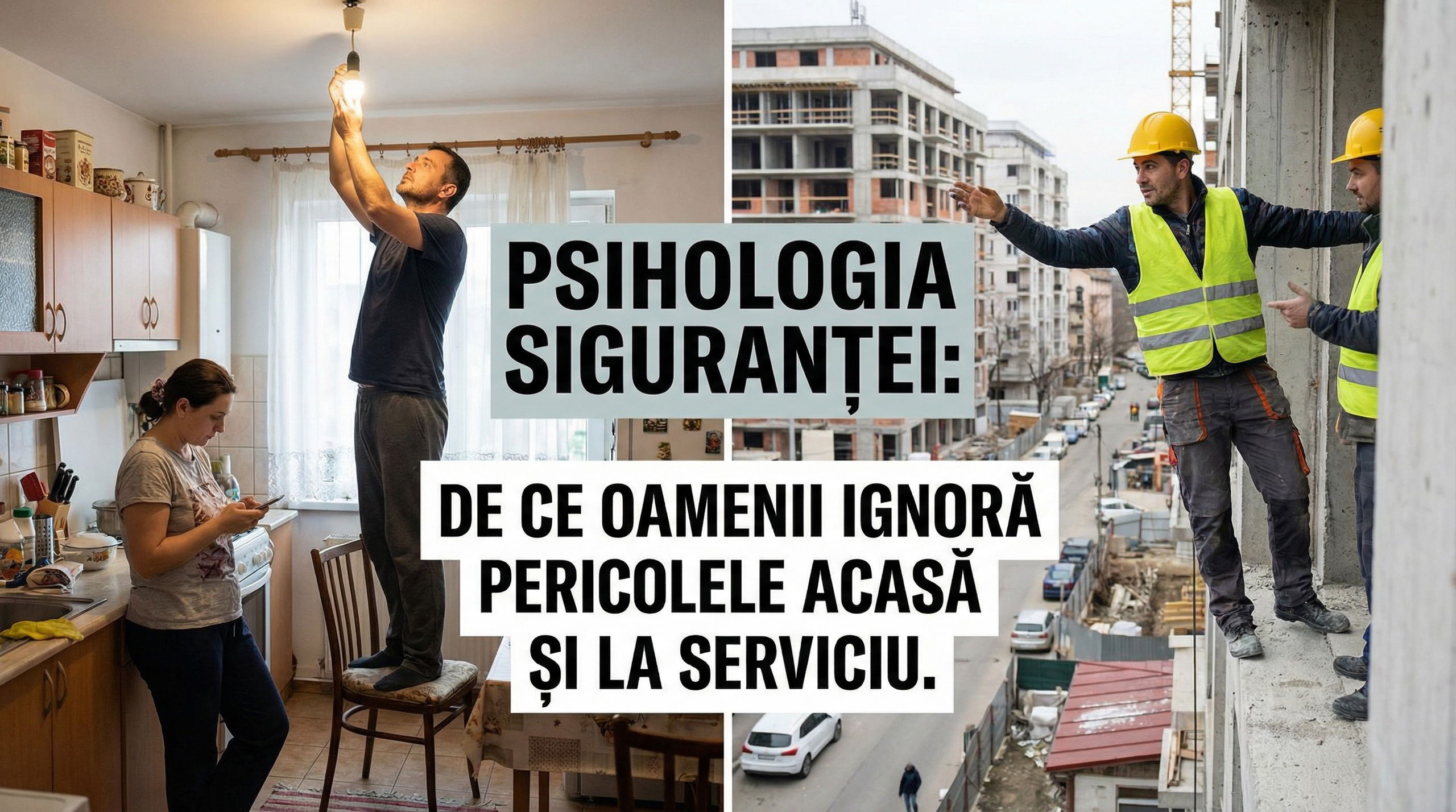 Psihologia siguranței: de ce oamenii ignoră pericolele din casă și de la locul de muncă