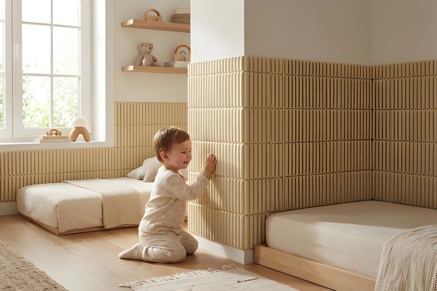 Tapetul din spumă: Soluția ideală pentru izolarea fonică și termică a camerei copiilor.