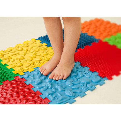 Covorașe - Covoraș ortopedic pentru masaj Puzzle "Mix" 8 elemente