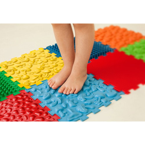 Covoraș ortopedic pentru masaj Puzzle "Mix" 8 elemente + jocul "Aventurile din pădure" [5]