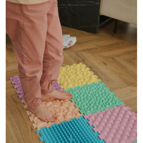 Covoraș de masaj Puzzle Mix Pastel 8 elemente [3]