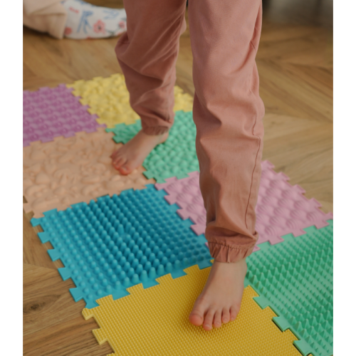 Covoraș de masaj "Mix Puzzle-uri" 10 elemente Pastel [2]