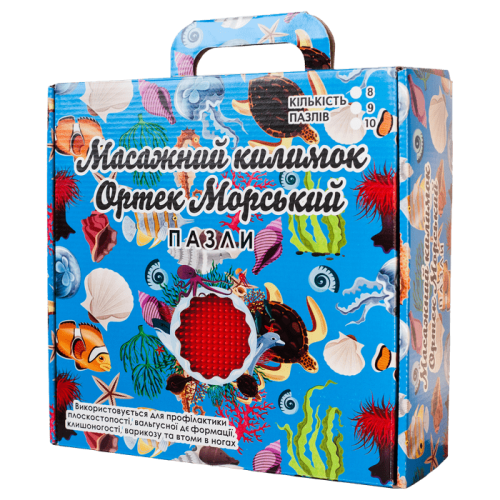 Covoraș ortopedic pentru masaj Puzzle "Pe fundul mării" 6 elemente [3]