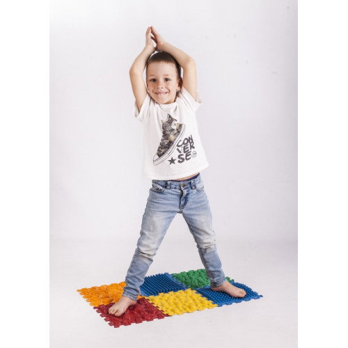 Covoraș ortopedic pentru masaj Puzzle "Mix" 6 elemente [8]