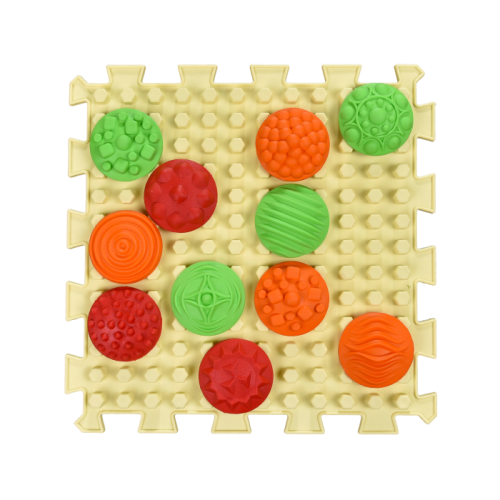 Masaj covoraș Ortek Mix Puzzle – 4 piese + 4 seturi de module Modele [6]