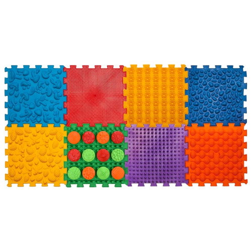 Covoraș de masaj "Ortek Mix Puzzle-uri" 8 elemente + "Modele" cadou [3]