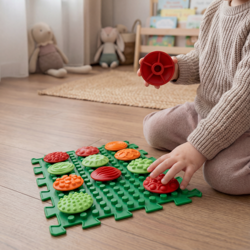 Covoraș de masaj "Ortek Mix Puzzle-uri" 10 elemente + "Modele" cadou [2]