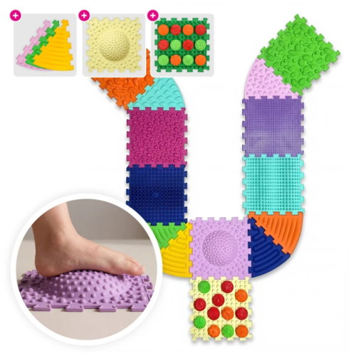 Covorașe - Covoraș de masaj "Ortek Multi Mix" 8 elemente + 6 sectoare