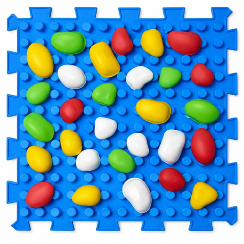 Covorașe - Covoraș de masaj "Mix Puzzle-uri" FAGURE 1 element + set de module "Pietre"