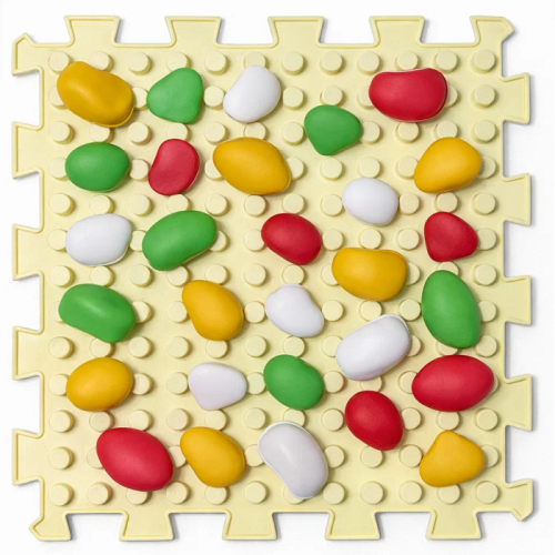 Covoraș de masaj "Ortek Mix Puzzle-uri" 8 elemente + "Pietre" [9]