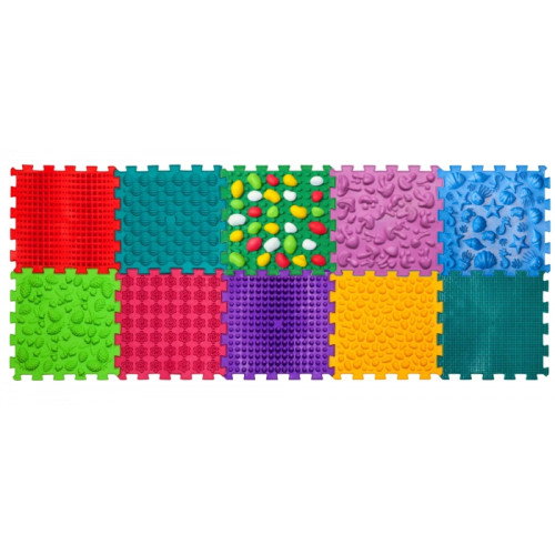 Covoraș de masaj "Ortek Mix Puzzle-uri" 10 elemente + "Pietre" [3]