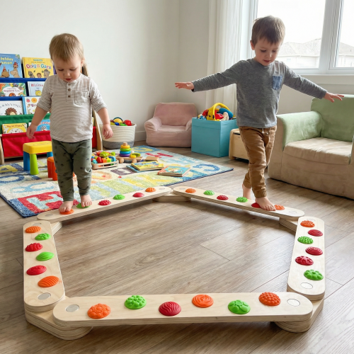 Covorașe - Pistă de echilibrare cu elemente de masaj și placă de echilibrare
