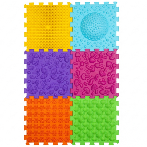 Covorașe - Covoraș de masaj Ortek Mega Mix Puzzle-uri 6 elemente REÎNNOIT