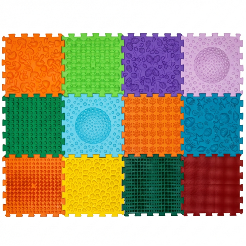 Covorașe - Covoraș de masaj Ortek Mega Mix Puzzle-uri 12 elemente REÎNNOIT
