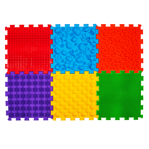 Covoraș ortopedic pentru masaj Puzzle "Pe fundul mării" 6 elemente [2]