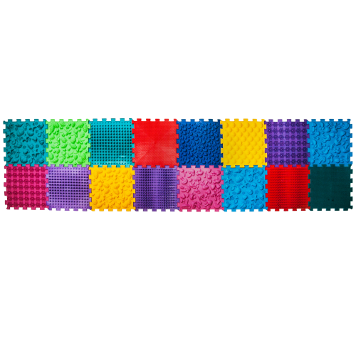 Covoraș ortopedic pentru masaj Puzzle "Mega Mix" 16 elemente [4]