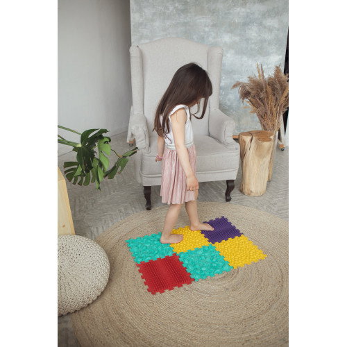 Covoraș ortopedic pentru masaj Puzzle "Pe fundul mării" 6 elemente [4]