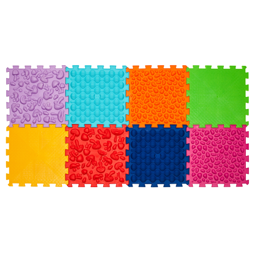 Covorașe - Covoraș de masaj "Ortek Mix Puzzle-uri" 8 elemente MOALE