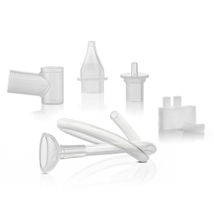 Aspirator nazal bebelusi, cu aspirare bucala, varf din silicon moale, sterilizabil la abur, cutie depozitare si 4 filtre, Reer 79139 [6]