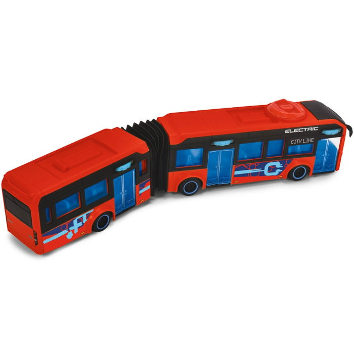 Autobuz Dickie Toys Volvo City Bus 40 cm rosu [9]