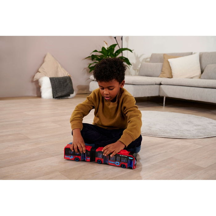 Autobuz Dickie Toys Volvo City Bus 40 cm rosu [11]