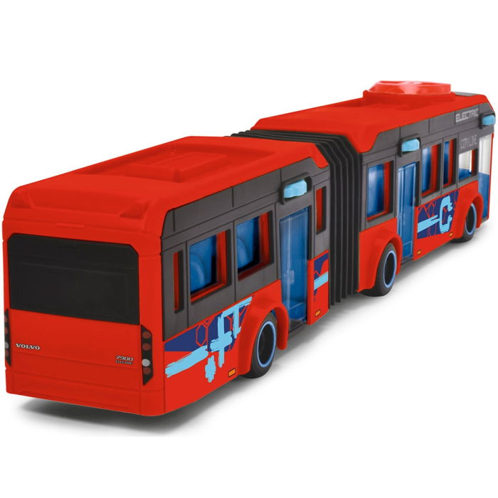 Autobuz Dickie Toys Volvo City Bus 40 cm rosu [8]