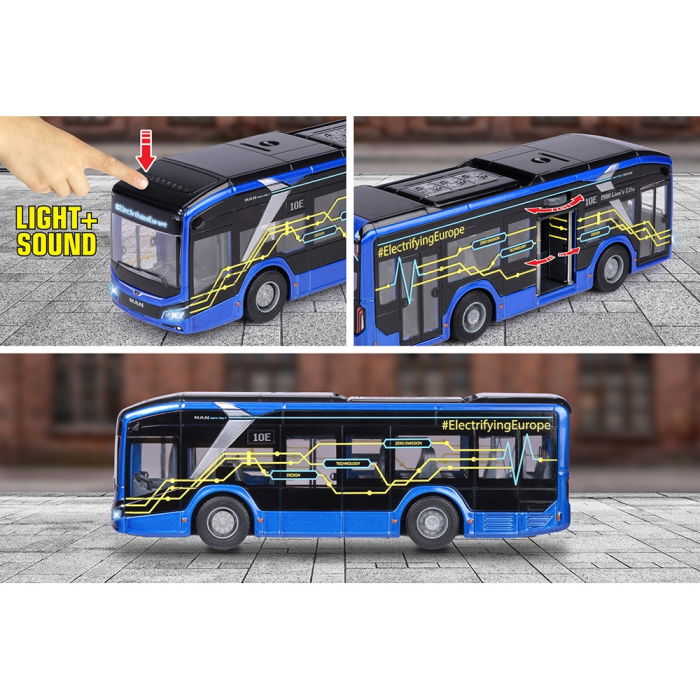 Autobuz Majorette MAN Lion's City 10 E 22,5 cm cu lumini si sunete [5]