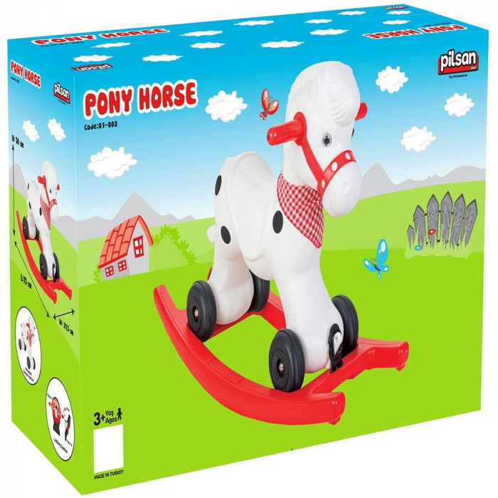 Balansoar pentru copii de la 3 ani+, Pilsan Pony Horse [2]