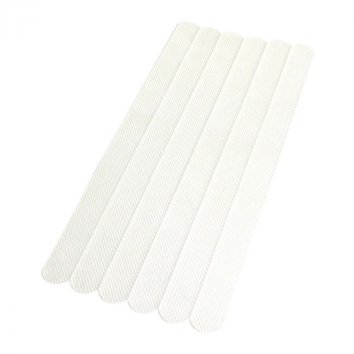 Banda adeziva antiderapare, din adeziv acrilic, pentru baie, tip fasii, transparenta, 6buc [1]