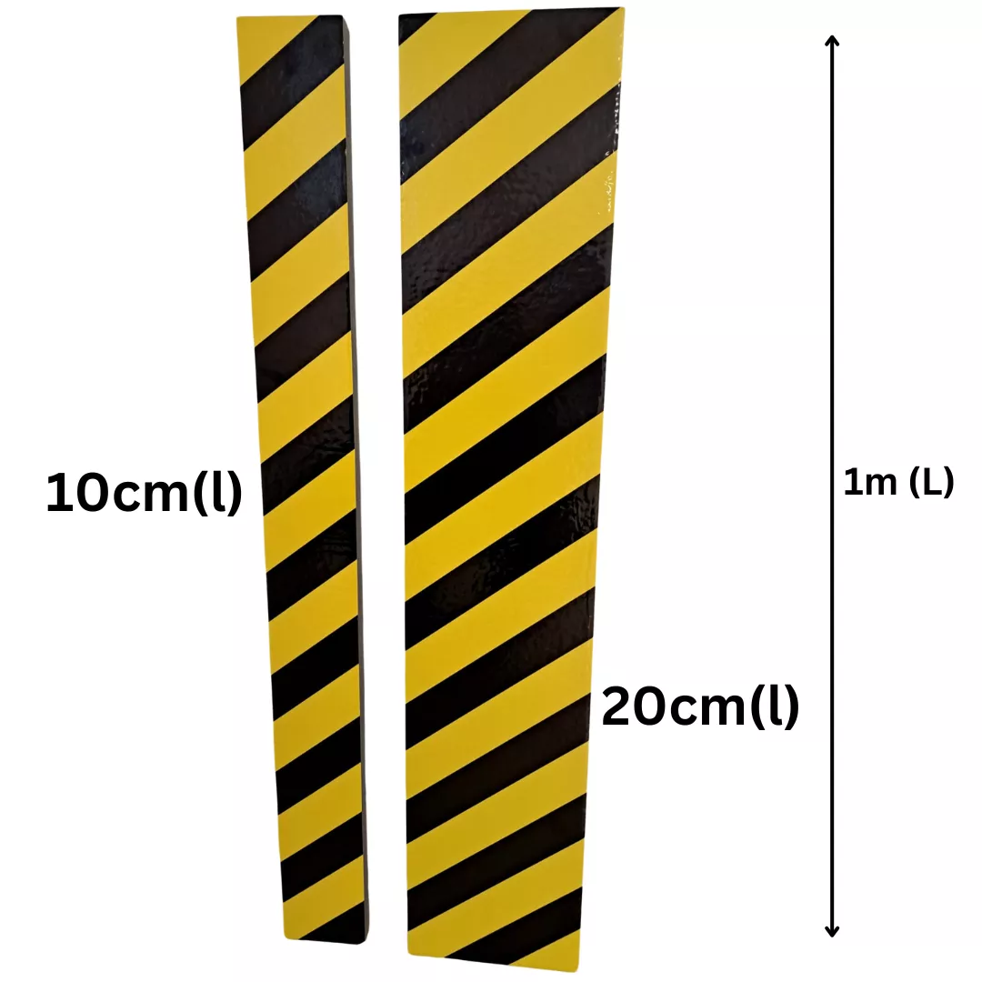 Banda autoadeziva burete, din spuma, pentru etansare, 1m, negru/galben [5]