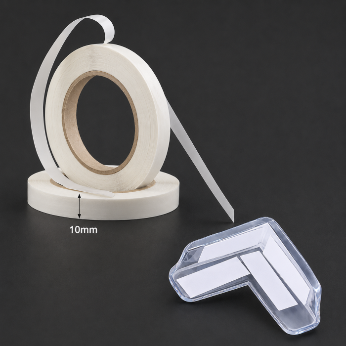 Banda dublu adeziva, din adeziv acrilic, pentru uz interior, 10mm*5m, transparenta [4]