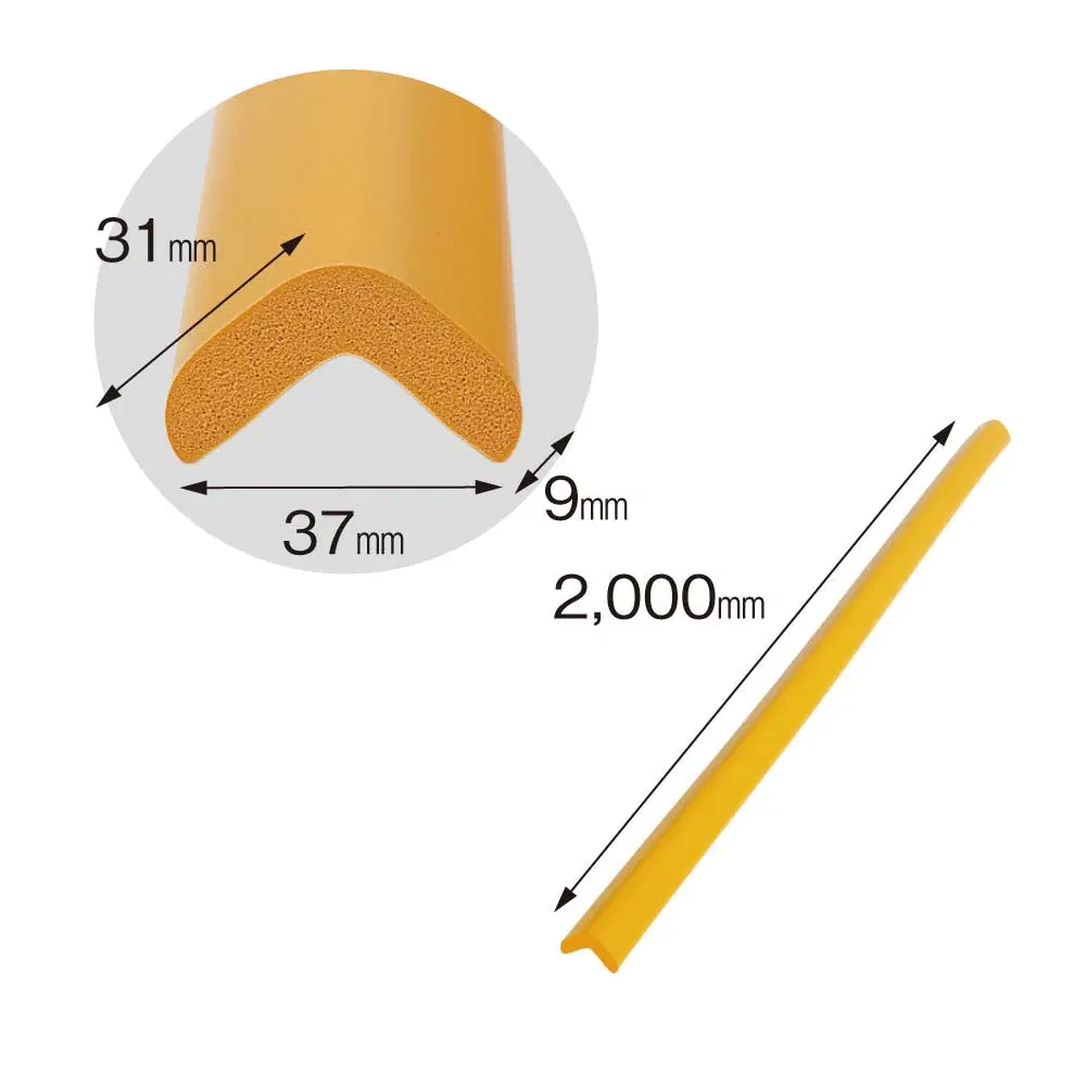 Banda protectie mobilier, din spuma de cauciuc, negru, 2m [2]