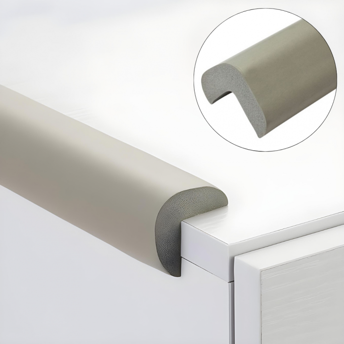 Banda protectie muchii mobilier gri deschis [1]