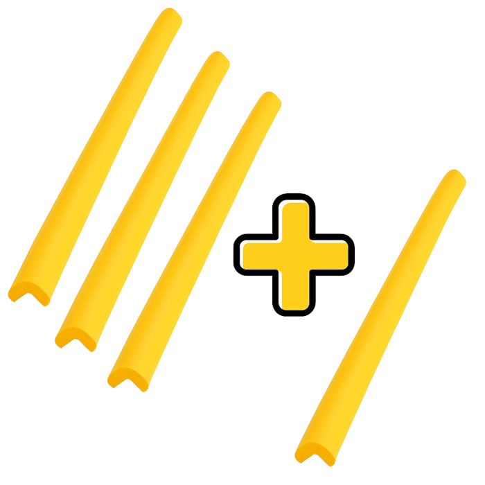 Banda protectie muchii, din spuma de cauciuc, 5.5x90cm, uz industrial, 3+1 Gratuit [1]