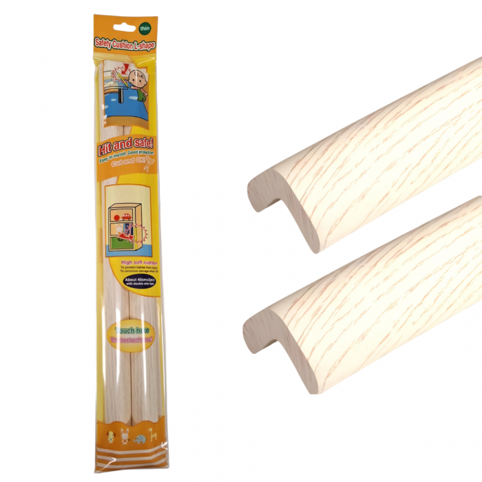Banda Protectie Muchii Si Margini Set 2 buc 40cm Spuma Lemn Alb [1]