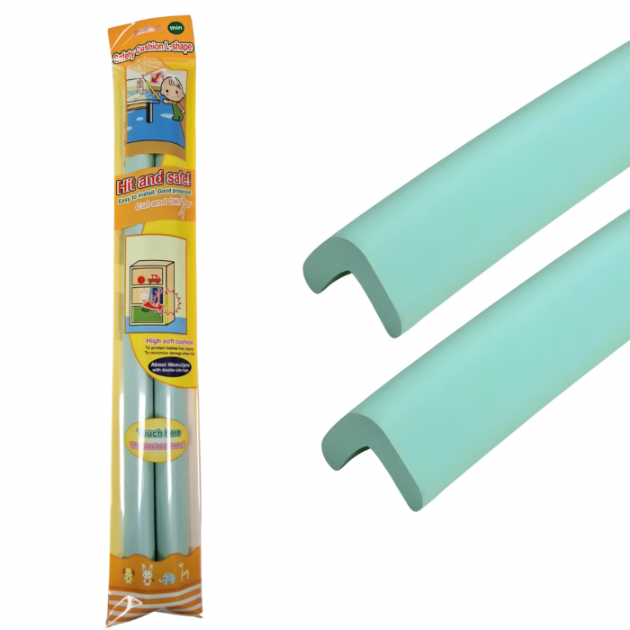 Banda Protectie Muchii Si Margini Set 2 buc 40cm Spuma Verde Pastel [1]