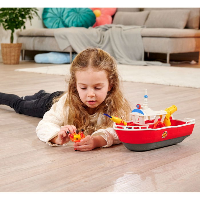 Barca Simba Fireman Sam Titan Fireboat 32 cm cu figurina si accesorii [10]
