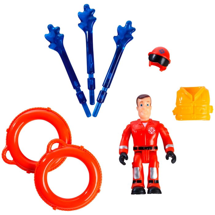 Barca Simba Fireman Sam Titan Fireboat 32 cm cu figurina si accesorii [4]