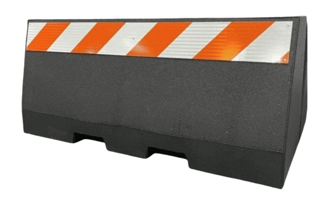 Barieră rutieră cu semnalistică 180 cm – separator trafic reflectorizant [2]
