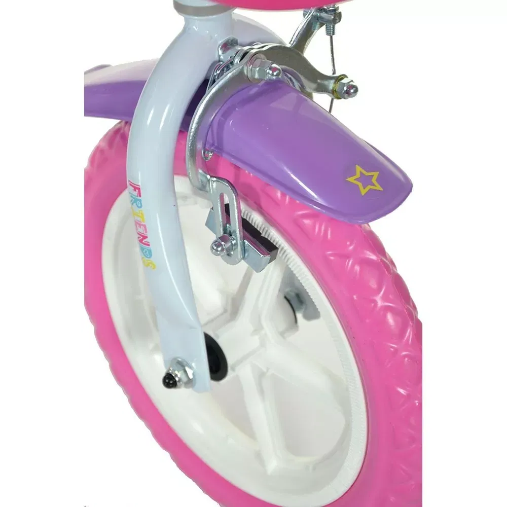 Bicicleta copii 3-5 ani, cu roti ajutatoare, pentru fetite, Dino Bikes [3]
