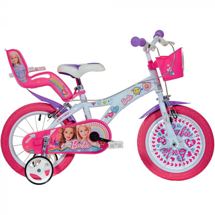 Bicicleta copii 4-7 ani,  Dino Bikes 14" Barbie [1]